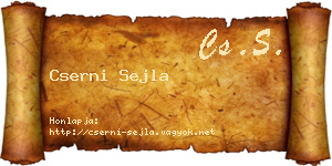 Cserni Sejla névjegykártya